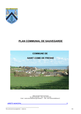 Plan Communal De Sauvegarde