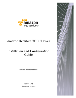 Amazon Redshift ODBC Driver Installation and Configuration Guide
