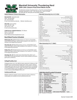 2009 FB Game Notes -BOWL.Indd