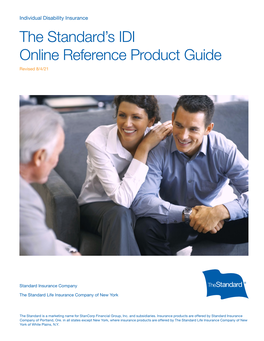 The Standard's IDI Online Reference Product Guide