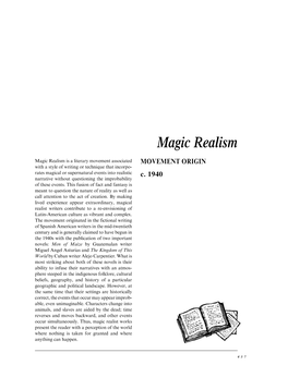 Magic Realism