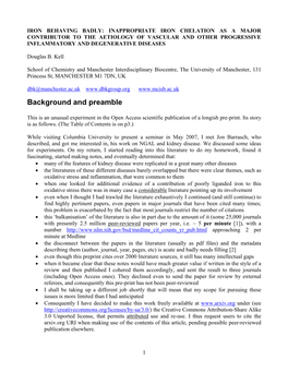 Iron Chelation and Its Failure During the Progression Of