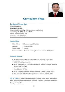 Curriculum Vitae