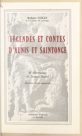 Légendes Et Contes D'aunis Et Saintonge