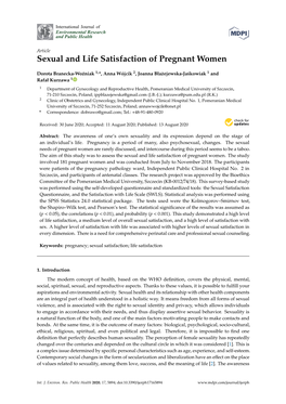 Sexual and Life Satisfaction of Pregnant Women