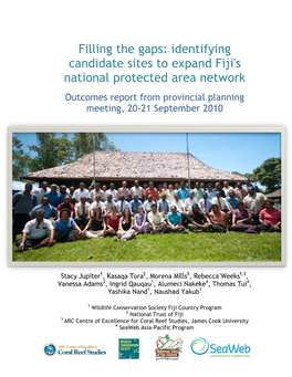 Filling the Gaps: Identifying Candidate Sites to Expand Fiji's National Protected Area Network
