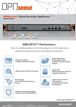 AMD EPYC™ Performance. Rack Mountable Appliance, the Full Package at an Affordable Price