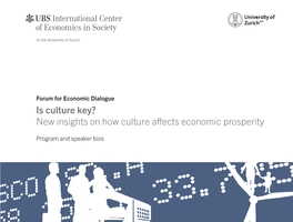 New Insights on How Culture Affects Economic Prosperity