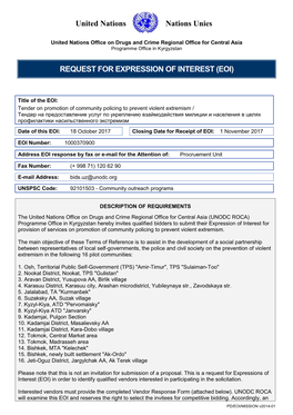 EOI Mission Template