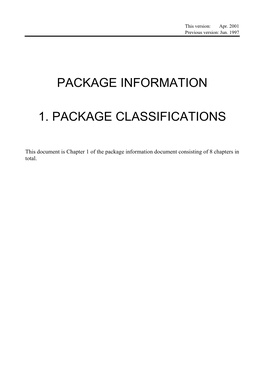 PDF Package Information