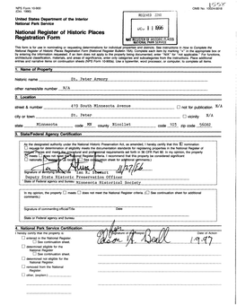 National Register of Historic Places Registration Form Uco I J I996