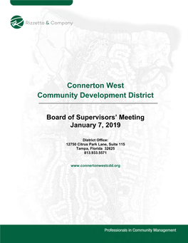 Board of Supervisors' Meeting January 7, 2019
