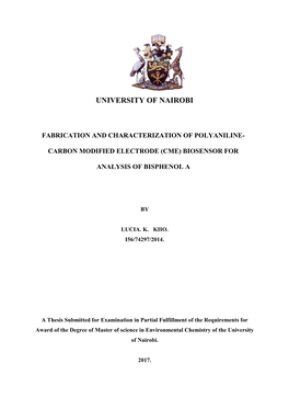 Fabrication and Characterization of Polyaniline- Carbon Modified