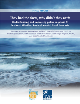 Understanding and Improving Public Response to National Weather Service’S Coastal Flood Forecasts