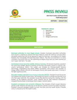 Press Review August 2015, Edition 3