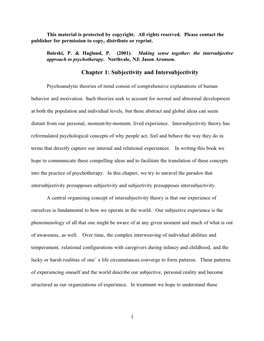 Psychoanalytic Theories of Personality Begin with Some Conception of the Central Motivational Constructs That Underlie Both Normal and Pathological Human Behavior