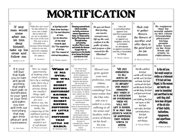 Mortification