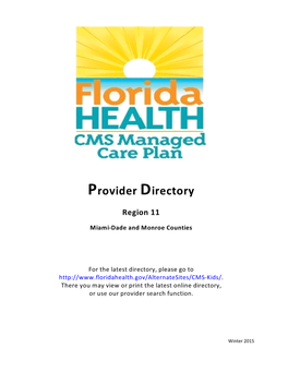 Provider Directory Region 11