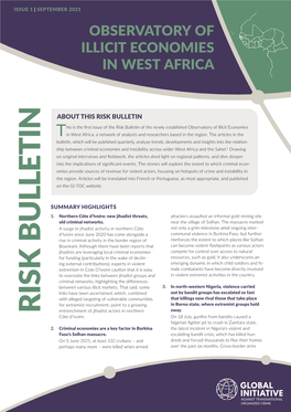 Observatory of Illicit Economies in West Africa
