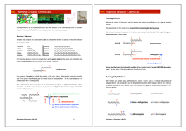 Naming Organic Chemicals Naming Organic Chemicals