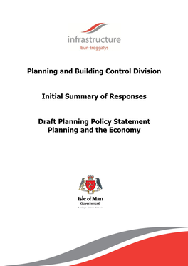 Planning and Building Control Division Initial Summary Of