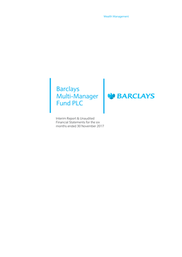 Barclays Fund PLC Multi-Manager