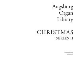 Augsburg Organ Library CHRISTMAS