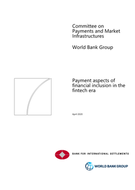 Payment Aspects of Financial Inclusion in the Fintech Era