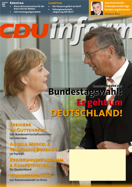 Es Geht Um DEUTSCHLAND! Bundestagswahl