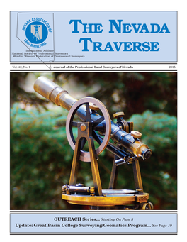 The Nevada Traverse Southern Nevada Chapter Carl C.De Baca, PLS Co-Editor, the Nevada Traverse Alidade, Inc