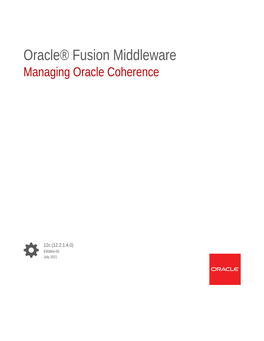 Managing Oracle Coherence