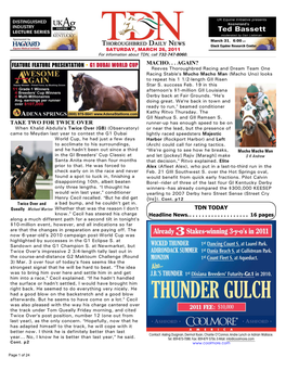 Feature Feature Presentation • G1 Dubai World Cup Macho