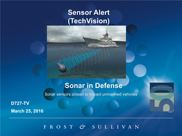 Sonar in Defense Sensor Alert (Techvision)