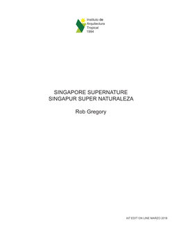 Singapore Supernatural.Indd