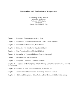 Formation and Evolution of Exoplanets