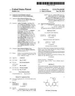 (12) United States Patent (10) Patent No.: US 9,376.418 B2 Haidle Et Al