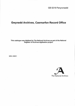 Gwynedd Archives, Caernarfon Record Office
