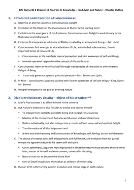 1. Involution and Evolution of Consciousness 2