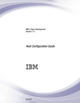 IBM Z Open Development Version 1.0: Host Configuration Guide Figures