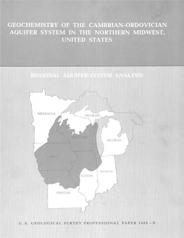 Geochemistry of the Cambrian-Ordovician Aquifer System in the Northern Midwest, United States