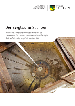 Der Bergbau in Sachsen Bericht Des Sächsischen Oberbergamtes Und Des Landesamtes Für Umwelt, Landwirtschaft Und Geologie (Referat Rohstoffgeologie) Für Das Jahr 2011