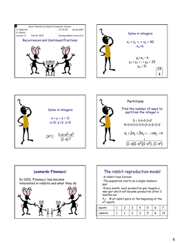 Solving Recurrence Equations