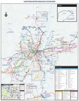 Hartford Metro Area Bus System Map