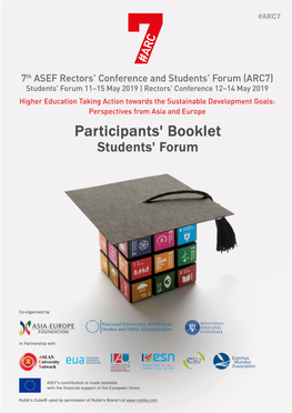 ARC7 Students' Forum Participants Booklet