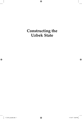 Constructing the Uzbek State