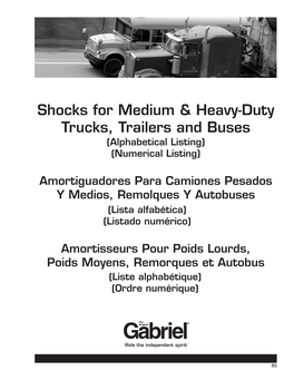 Shocks for Medium & Heavy-Duty Trucks, Trailers and Buses