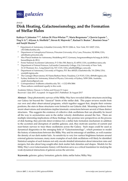 Disk Heating, Galactoseismology, and the Formation of Stellar Halos