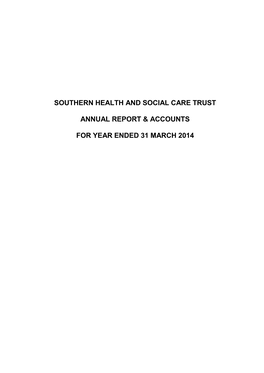 Southern Health and Social Care Trust Annual Report