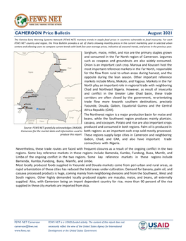 CAMEROON Price Bulletin August 2021