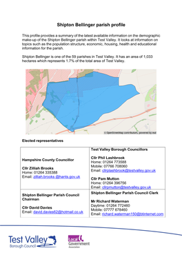 Shipton Bellinger Parish Profile